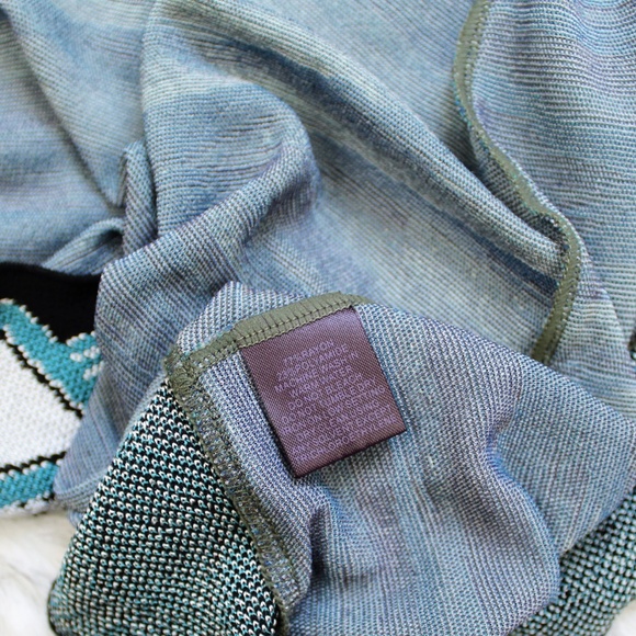 SOLD Hale Bob Blue Abstract Print Wrap Dress - Picture 8 of 8